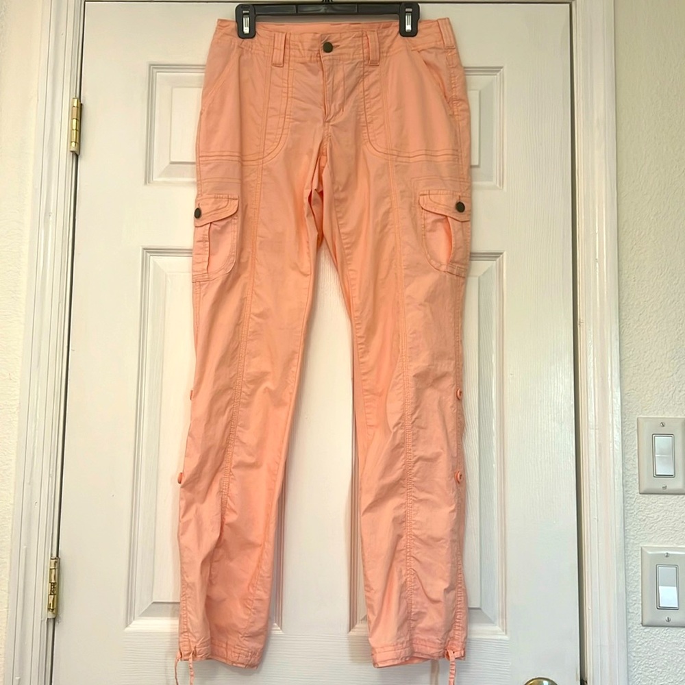 Boston Proper pink straight leg cargo pants size 6